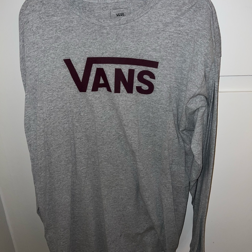 Vans Gray Long Sleeve Shirt
